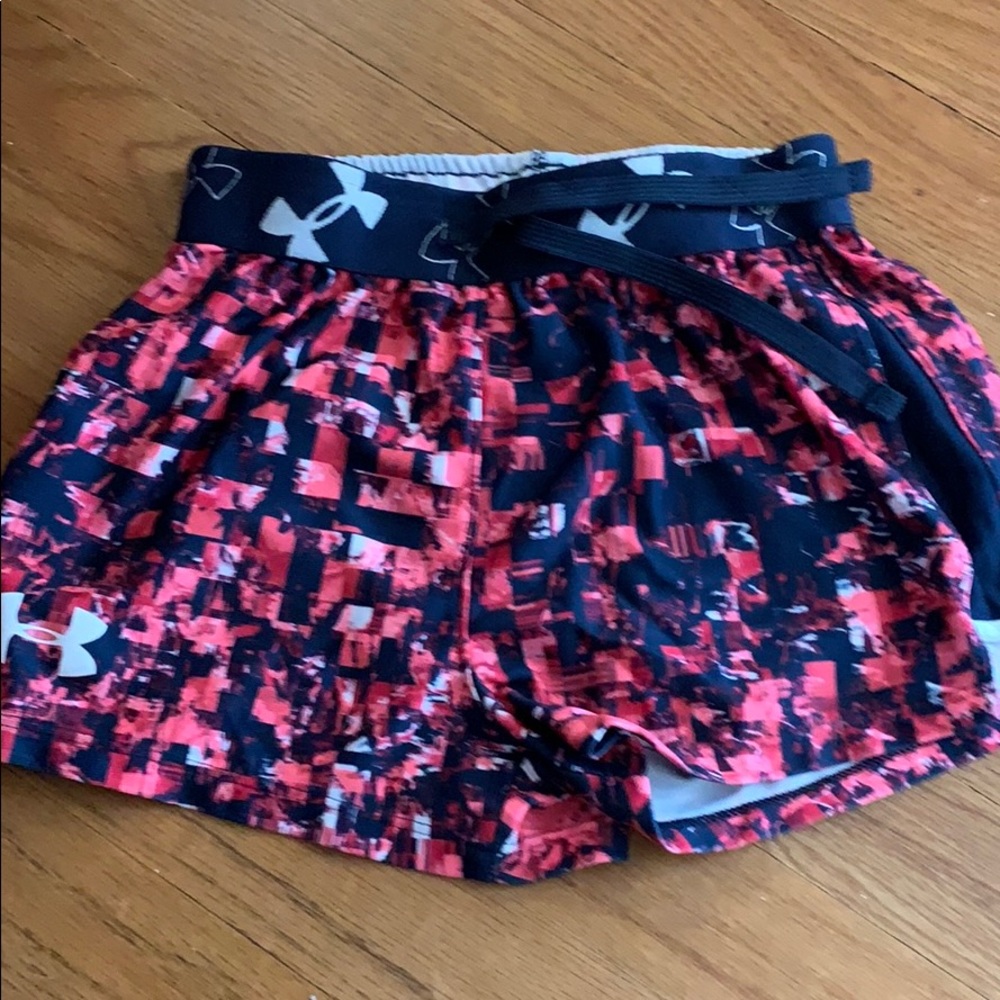 Multi color under armor shorts